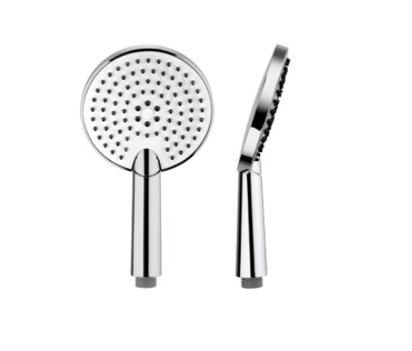 NDW COLONNA VETRO SIMETRY sprchový set s termostatickou batériou, horná sprcha, ručná sprcha s 3 prúdmi, tyč, hadica, chróm / biele sklo PM10154/W Obrázek - fotka