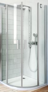 ROTH TOWER LINE TR2/800 sprchový kút 80x80 cm, R550, krídlové dvere, striebro/sklo transparent