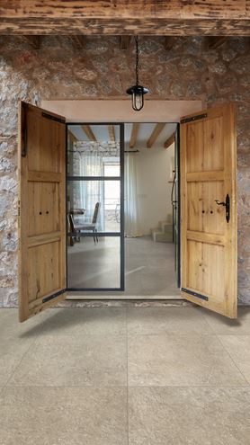 MARAZZI MYSTONE LIMESTONE20 dlažba 60x120x2 cm, mat reliéf, taupe M7SQ Obrázek - fotka