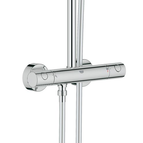 GROHE EUPHORIA SYSTEM 230 sprchový set s termostatickou batériou, horná sprcha, ručná sprcha, tyč, hadica, chróm 26187000 Obrázek - fotka