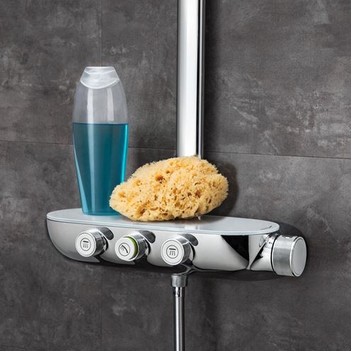 GROHE RAINSHOWER SMARTCONTROL DUO 360 sprchový set s termostatickou batériou, horná sprcha, ručná sprcha s 2 prúdmi, tyč, hadica, chróm 26250000 Obrázek - fotka