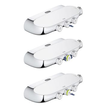 GROHE RAINSHOWER SMARTCONTROL DUO 360 sprchový set s termostatickou batériou, horná sprcha, ručná sprcha s 2 prúdmi, tyč, hadica, chróm 26250000 Obrázek - fotka
