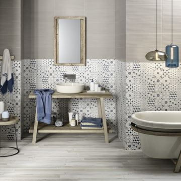 MARAZZI PAINT dekor 20x50 cm, mat, bianco/grigio/blu MMTU Obrázek - fotka