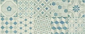 MARAZZI PAINT dekor 20x50 cm, mat, bianco/grigio/blu
