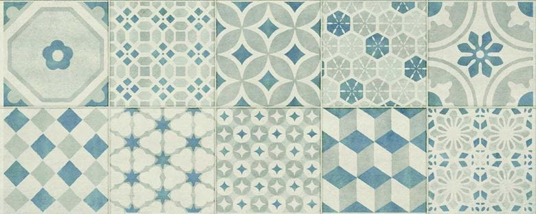 MARAZZI PAINT dekor 20x50 cm, mat, bianco/grigio/blu MMTU Obrázek - Hlavní obrázek
