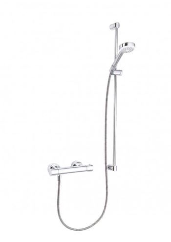 KLUDI LOGO DUO sprchový set s termostatickou batériou, ručná sprcha, tyč, hadica, chróm 6857805-00 Obrázek - Hlavní obrázek