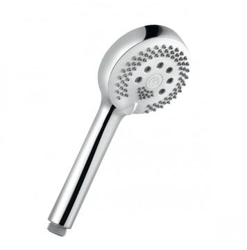 KLUDI LOGO sprchový set s termostatickou batériou, horná sprcha, ručná sprcha s 3 prúdmi, teleskopická tyč, hadica, chróm 6809205-00 Obrázek - fotka