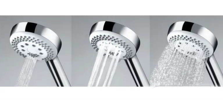 KLUDI LOGO sprchový set s termostatickou batériou, horná sprcha, ručná sprcha s 3 prúdmi, teleskopická tyč, hadica, chróm 6809205-00 Obrázek - fotka