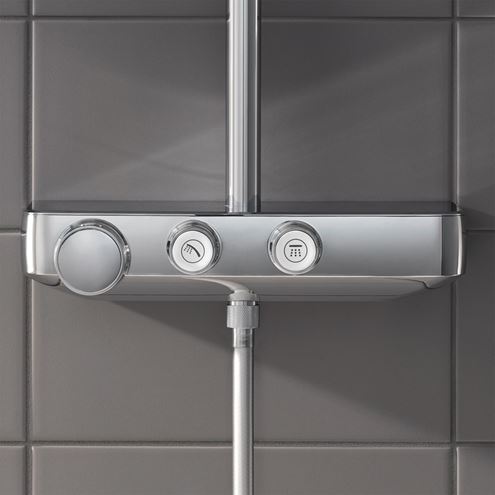 GROHE EUPHORIA SMARTCONTROL SYSTEM 260 MONO sprchový set s termostatickou batériou, horná sprcha, ručná sprcha s 3 prúdmi, tyč, hadica, chróm 26509000 Obrázek - fotka