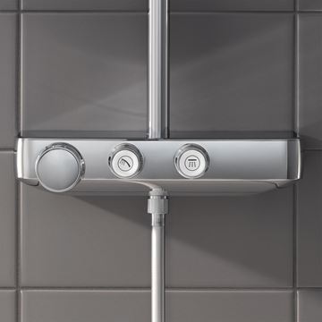 GROHE EUPHORIA SMARTCONTROL SYSTEM 260 MONO sprchový set s termostatickou batériou, horná sprcha, ručná sprcha s 3 prúdmi, tyč, hadica, chróm 26509000 Obrázek - fotka