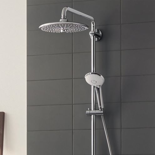GROHE EUPHORIA SMARTCONTROL SYSTEM 260 MONO sprchový set s termostatickou batériou, horná sprcha, ručná sprcha s 3 prúdmi, tyč, hadica, chróm 26509000 Obrázek - fotka