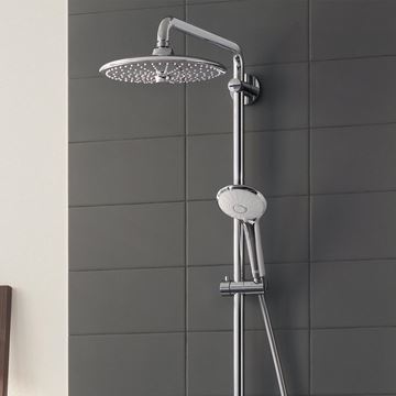 GROHE EUPHORIA SMARTCONTROL SYSTEM 260 MONO sprchový set s termostatickou batériou, horná sprcha, ručná sprcha s 3 prúdmi, tyč, hadica, chróm 26509000 Obrázek - fotka