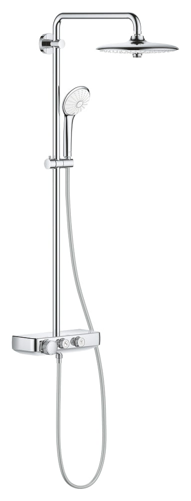 GROHE EUPHORIA SMARTCONTROL SYSTEM 260 MONO sprchový set s termostatickou batériou, horná sprcha, ručná sprcha s 3 prúdmi, tyč, hadica, chróm