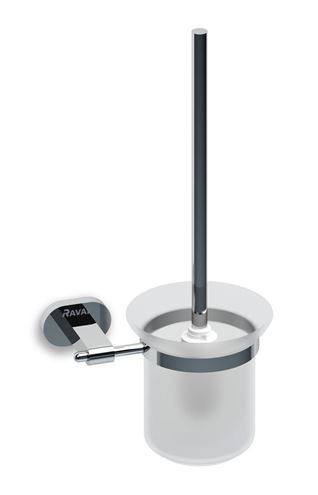 RAVAK CHROME CR 410.00 WC kefa, nástenná, sklo, chróm X07P196 Obrázek - Hlavní obrázek