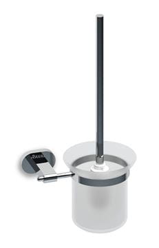RAVAK CHROME CR 410.00 WC kefa, nástenná, sklo, chróm