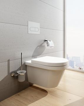 RAVAK CHROME CR 410.00 WC kefa, nástenná, sklo, chróm X07P196 Obrázek - fotka