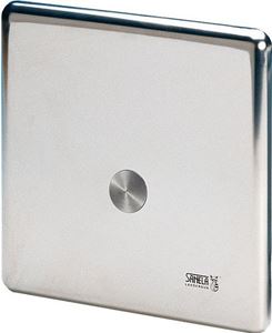 SANELA sprchová elektronická piezo batéria, pre jednu vodu, napájanie z batérie, s telesom, nerez