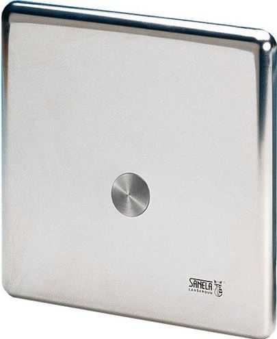 SANELA sprchová elektronická piezo batéria, pre jednu vodu, napájanie z batérie, s telesom, nerez SLS 01PB Obrázek - Hlavní obrázek