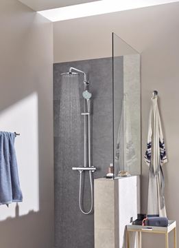 GROHE EUPHORIA SYSTEM 310 sprchový set s termostatickou batériou, horná sprcha, ručná sprcha s 3 prúdmi, tyč, hadica, chróm 26723000 Obrázek - fotka