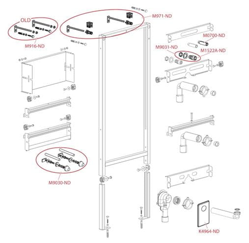 ALCA montážny rám pre umývadlo 112 cm A104/1120 Obrázek - fotka