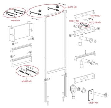 ALCA montážny rám pre umývadlo 112 cm A104/1120 Obrázek - fotka