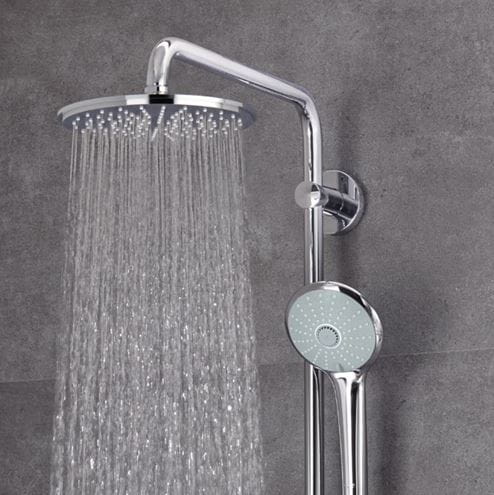 GROHE EUPHORIA SYSTEM 180 sprchový set s termostatickou batériou, horná sprcha, ručná sprcha, tyč, hadica, chróm 27296001 Obrázek - fotka