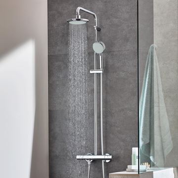 GROHE TEMPESTA COSMOPOLITAN 160 sprchový set s termostatickou batériou, horná sprcha, ručná sprcha s 2 prúdmi, chróm 27922000 Obrázek - fotka