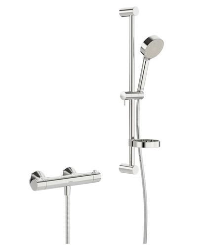 HANSA UNITA sprchový set s termostatickou batériou, ručná sprcha, tyč, hadica, chróm 48130121 Obrázek - Hlavní obrázek