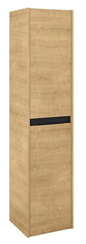 ROCA ALPINE vysoká skrinka 35x35x155 cm, 2 dvierka, svetlý dub/čierna A857869464 Obrázek - Hlavní obrázek