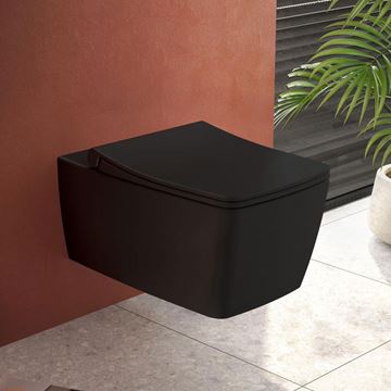 VITRA METROPOLE WC sedadlo slim, SoftClosing, matná čierna 122-083-009 Obrázek - fotka
