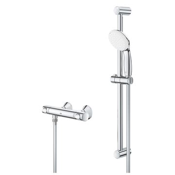 GROHE GROHTHERM 500 sprchový set s termostatickou batériou, ručná sprcha, tyč, hadica, chróm 34796001 Obrázek - fotka