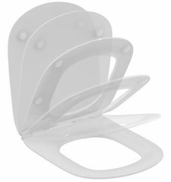 IDEAL STANDARD TESI WC sedadlo ultra ploché, SoftClose, lesklá biela T552201 Obrázek - fotka