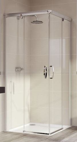 HÜPPE AURA ELEGANCE sprchový kút 100x100 cm, rohový vstup, posuvné dvere, lesklá strieborná/číre sklo 401310.092.322 Obrázek - Hlavní obrázek