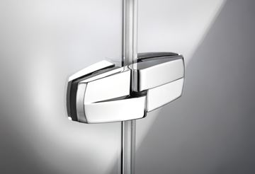 HÜPPE AURA ELEGANCE sprchový kút 100x100 cm, rohový vstup, posuvné dvere, lesklá strieborná/číre sklo 401310.092.322 Obrázek - fotka