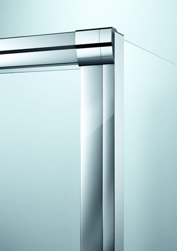 HÜPPE AURA ELEGANCE sprchový kút 100x100 cm, rohový vstup, posuvné dvere, lesklá strieborná/číre sklo 401310.092.322 Obrázek - fotka