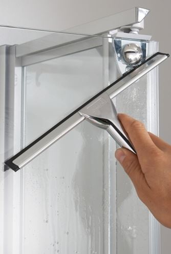 HÜPPE AURA ELEGANCE sprchový kút 90x90 cm, rohový vstup, posuvné dvere, lesklá strieborná/číre sklo 401302.092.322 Obrázek - fotka