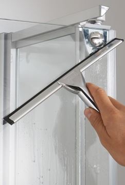 HÜPPE AURA ELEGANCE sprchový kút 90x90 cm, rohový vstup, posuvné dvere, lesklá strieborná/číre sklo 401302.092.322 Obrázek - fotka
