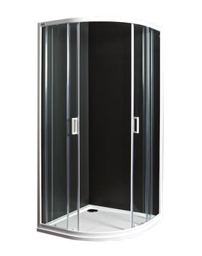 JIKA LYRA PLUS sprchovací kút 80x80 cm, R550, posuvné dvere, biela/sklo číre