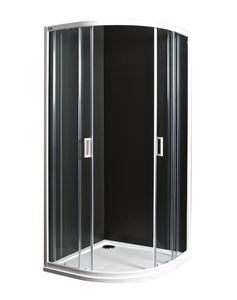 JIKA LYRA PLUS sprchovací kút 90x90 cm, R550, posuvné dvere, biela/sklo číre