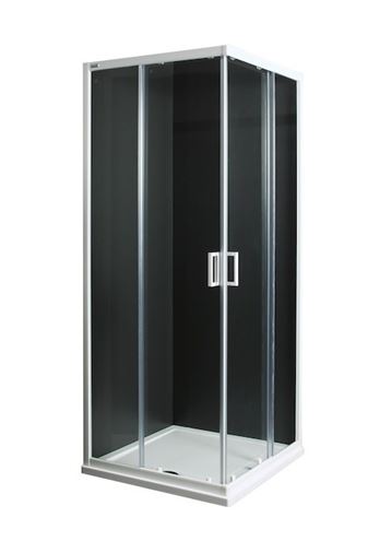 JIKA LYRA PLUS sprchovací kút 90x90 cm, rohový vstup, posuvné dvere, biela/sklo číre H2513820006681 Obrázek - Hlavní obrázek