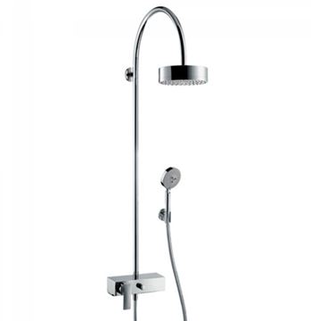 AXOR CITTERIO sprchový set s batériou, horná sprcha, ručná sprcha s 3 prúdmi, tyč, držiak, hadica, chróm 39620000 Obrázek - fotka