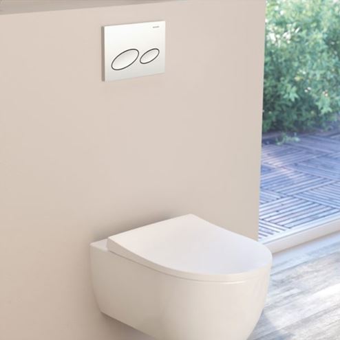 GEBERIT KAPPA 20 ovládacie tlačidlo pre dve splachovania, plast, biela 115.228.11.1 Obrázek - fotka