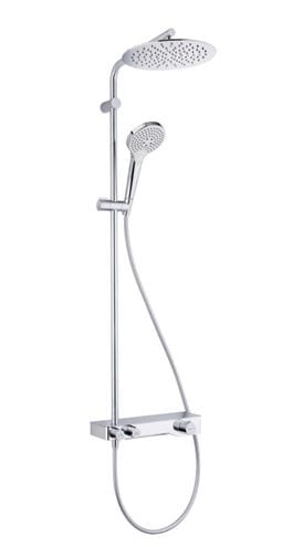 CONCEPT 200 sprchový set s termostatickou batériou, horná sprcha, ručná sprcha s 3 prúdmi, tyč, hadica, chróm PM10144/CO Obrázek - fotka