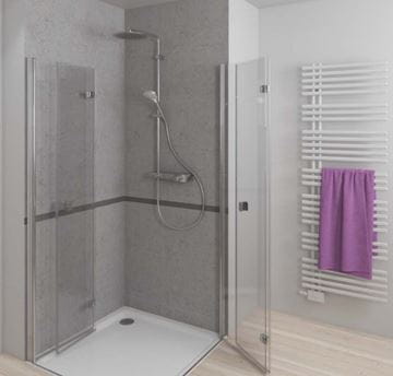 CONCEPT 200 sprchový set s termostatickou batériou, horná sprcha, ručná sprcha s 3 prúdmi, tyč, hadica, chróm PM10144/CO Obrázek - fotka