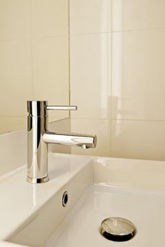 HERZ FRESH umývadlová stojanková batéria, s odtokovou súpravou, chróm UH00039 Obrázek - fotka