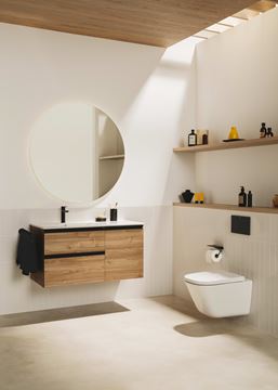 ROCA THE GAP SQUARE WC sedadlo, SoftClose, biela A80148200U Obrázek - fotka