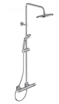 IDEAL STANDARD CERATHERM sprchový set s termostatickou batériou, horná sprcha, ručná sprcha s 3 prúdmi, tyč, hadica, chróm
