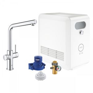 GROHE BLUE PROFESSIONAL drezové elektronická batéria, s filtračným a chladiacim zariadením, Bluetooth, napájanie zo siete, chróm