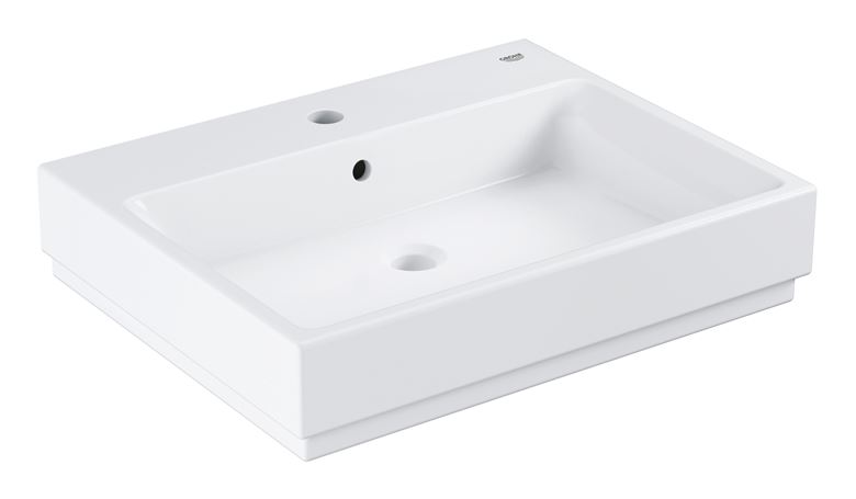 GROHE CUBE CERAMIC umývadlo 60 cm, s otvorom pre batériu a prepadom, PureGuard 3947300H Obrázek - Hlavní obrázek