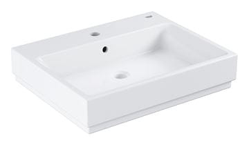 GROHE CUBE CERAMIC umývadlo 60 cm, s otvorom pre batériu a prepadom, PureGuard